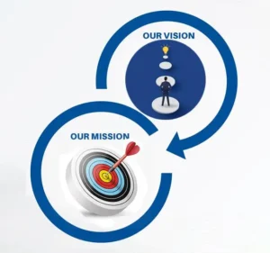 our vision mission course infographics